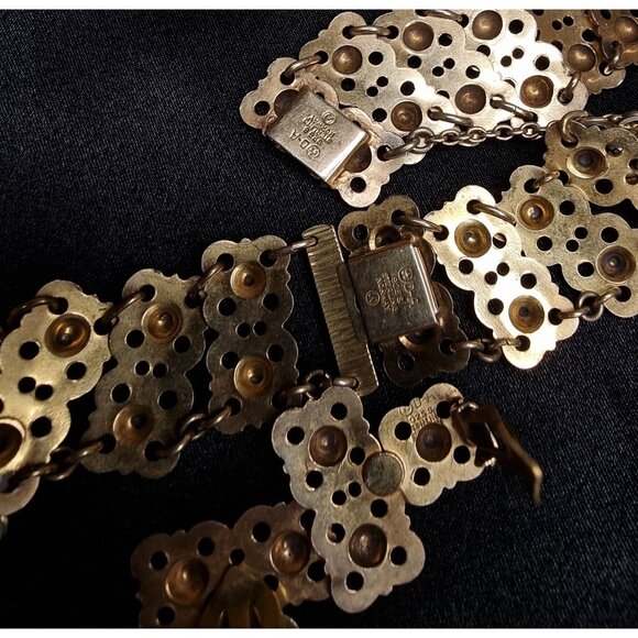 Vintage DAVID ANDERSEN 925 Norway Sterling Silver Enamel Necklace Bracelet & Ear - Picture 6 of 7